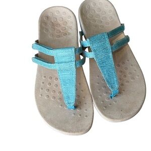 VIONIC ELVIA Sandal Womens Porcelain Blue Arch Support Orthotic Size 11